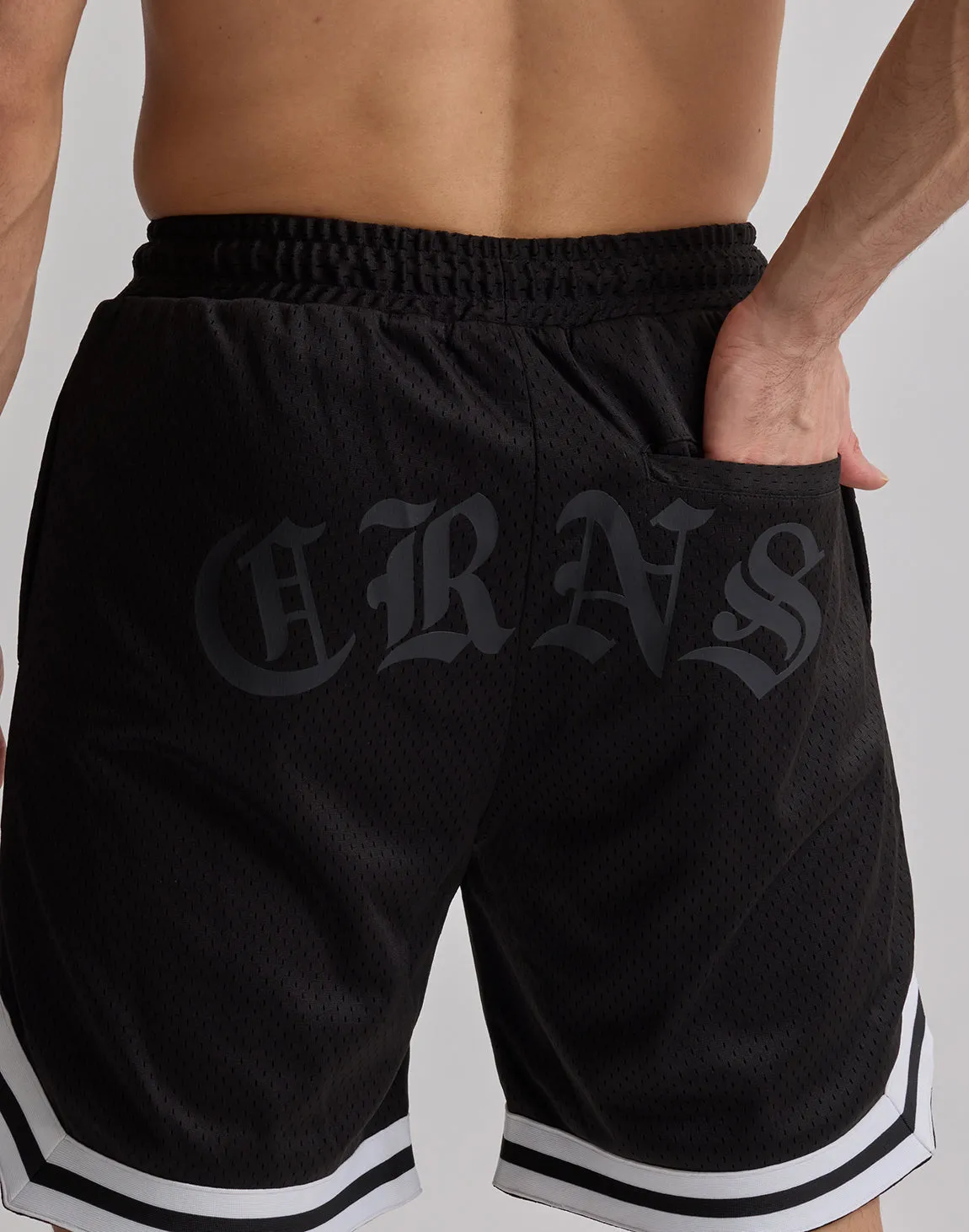 CRONOS JERSEY MESH SHORTS【WHITE】