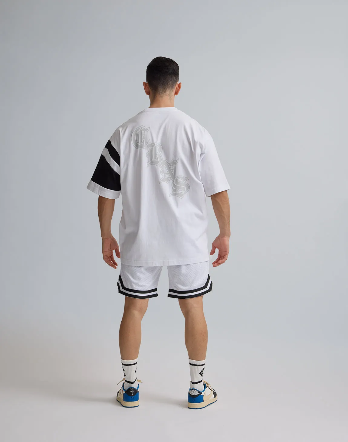 CRONOS JERSEY MESH SHORTS【WHITE】