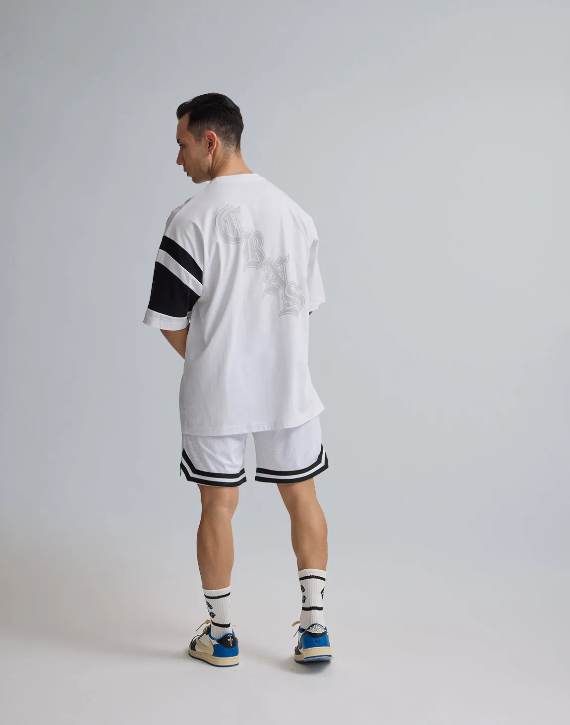 CRONOS JERSEY MESH SHORTS【WHITE】