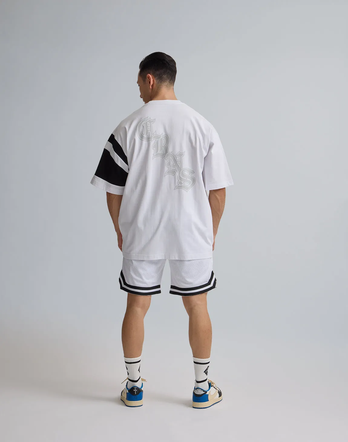 CRONOS JERSEY MESH SHORTS【WHITE】