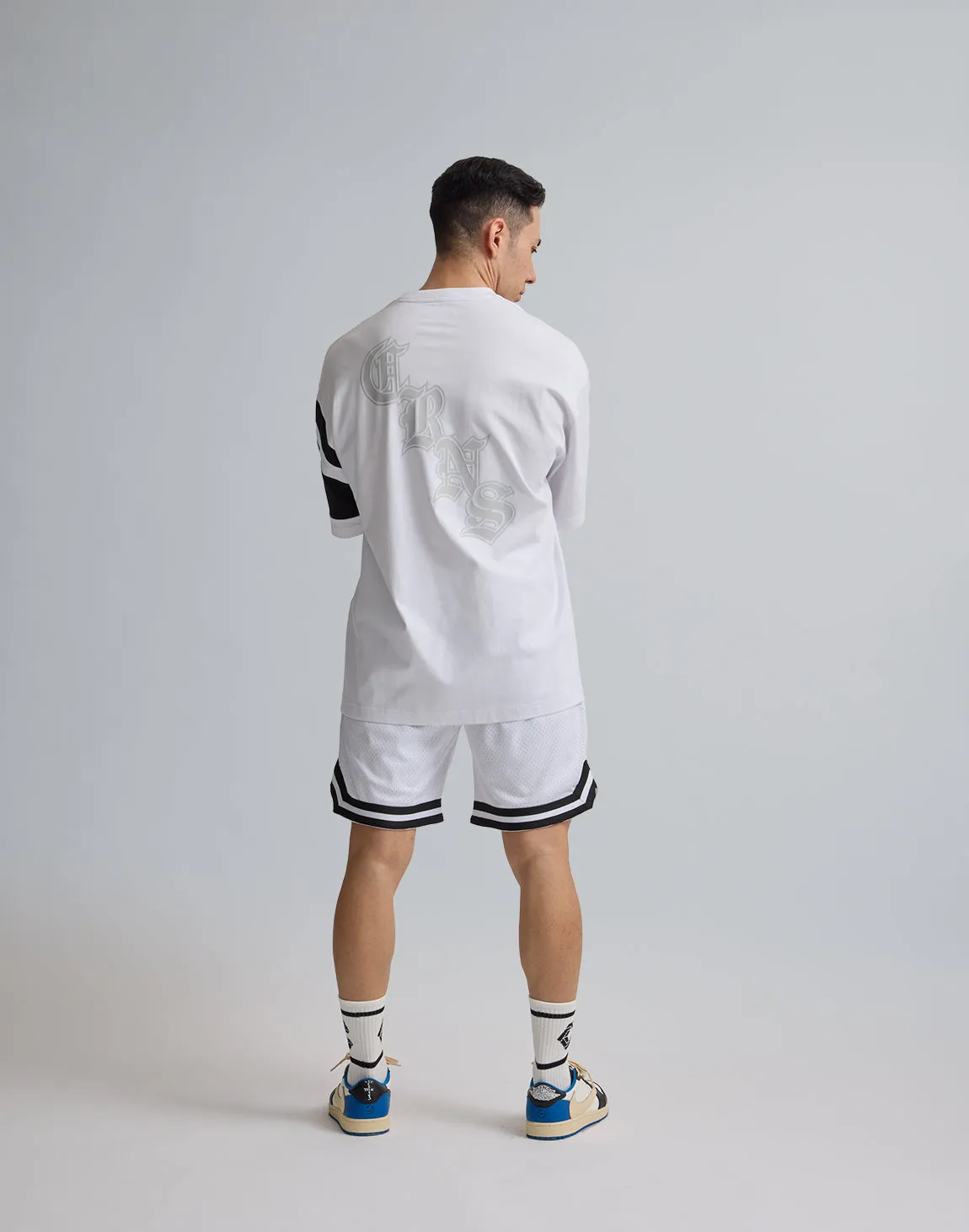 CRONOS JERSEY MESH SHORTS【WHITE】