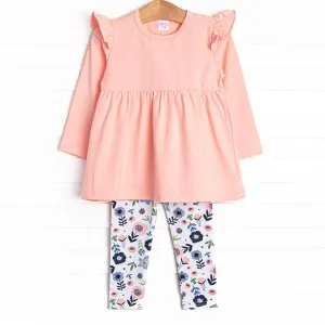 Dare To Blossom Legging Set, Pink