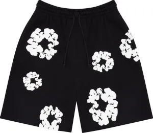 Denim Tears "The Cotton Wreath" Shorts Black
