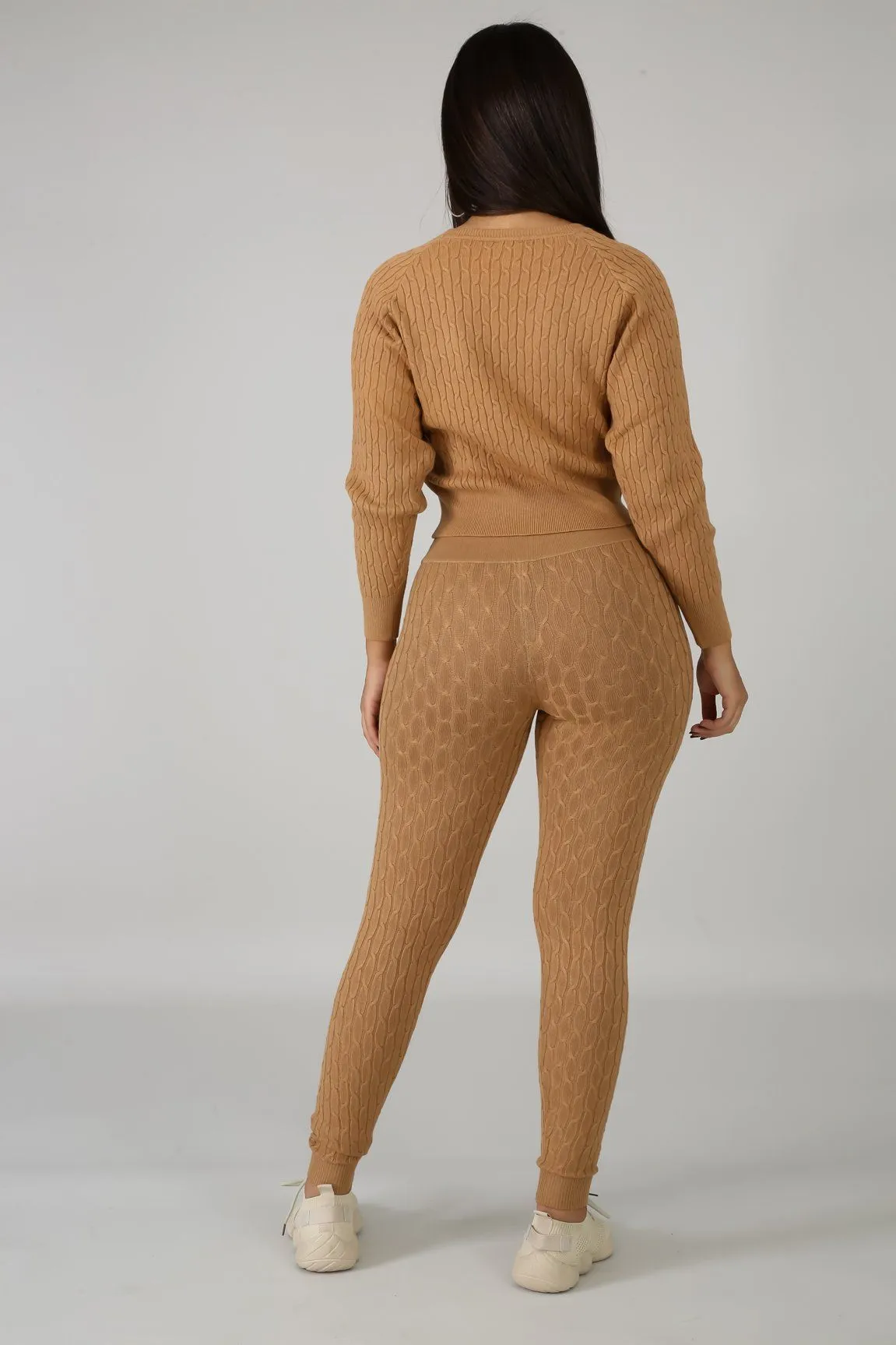 DS666SETP-Knit Sweater & Leggings Set