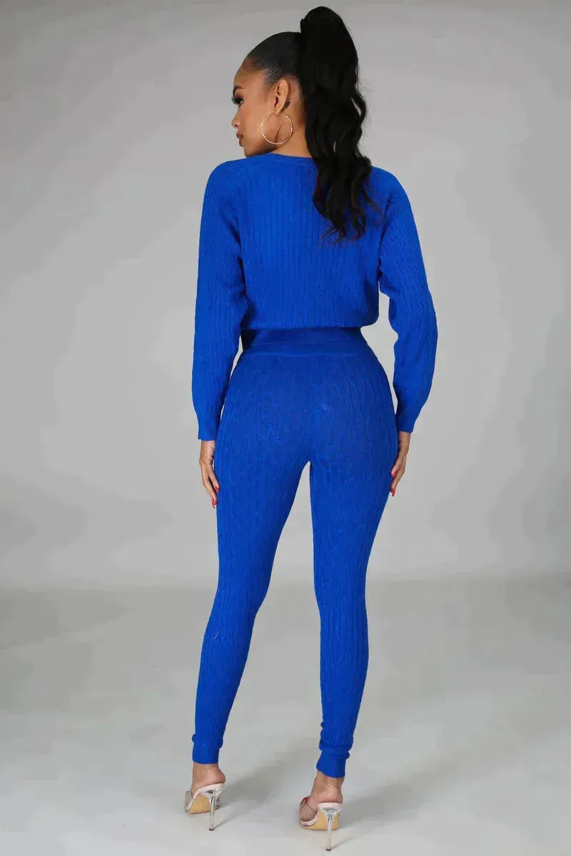 DS666SETXP-Knit Sweater & Leggings Set (Plus)