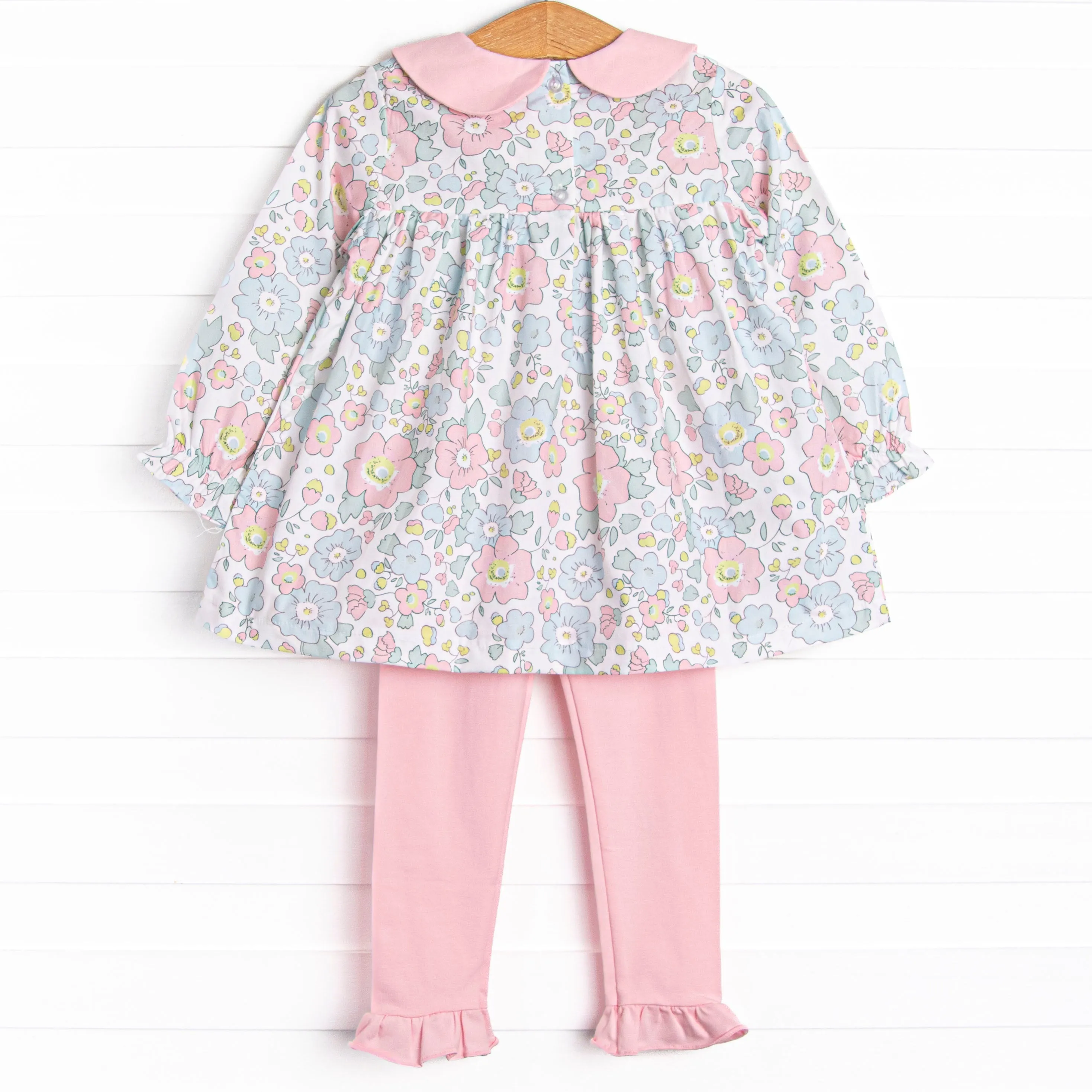 Early Fall Florals Legging Set, Pink