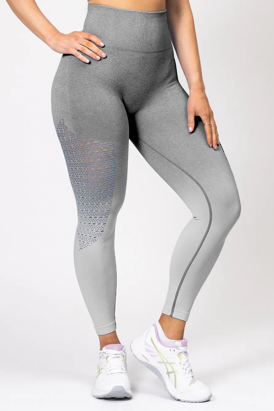 Ella Ombre Scrunch Bum Leggings Grey