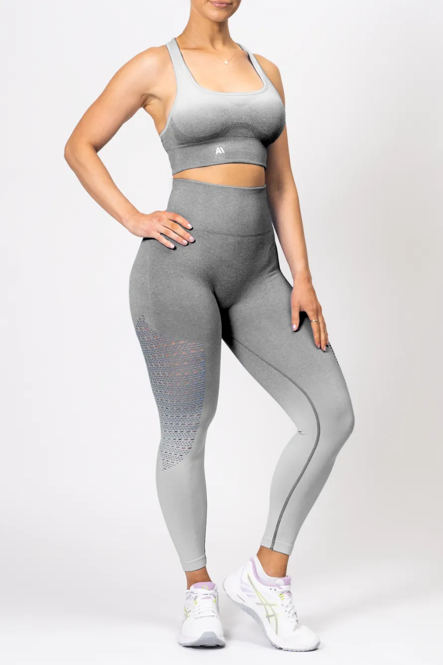 Ella Ombre Scrunch Bum Leggings Grey