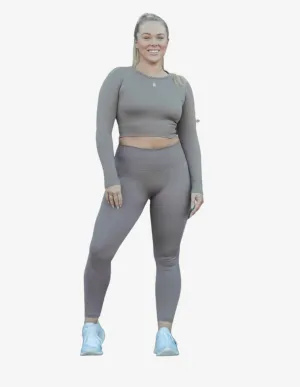 Espresso Ribbed Seamless Leggings