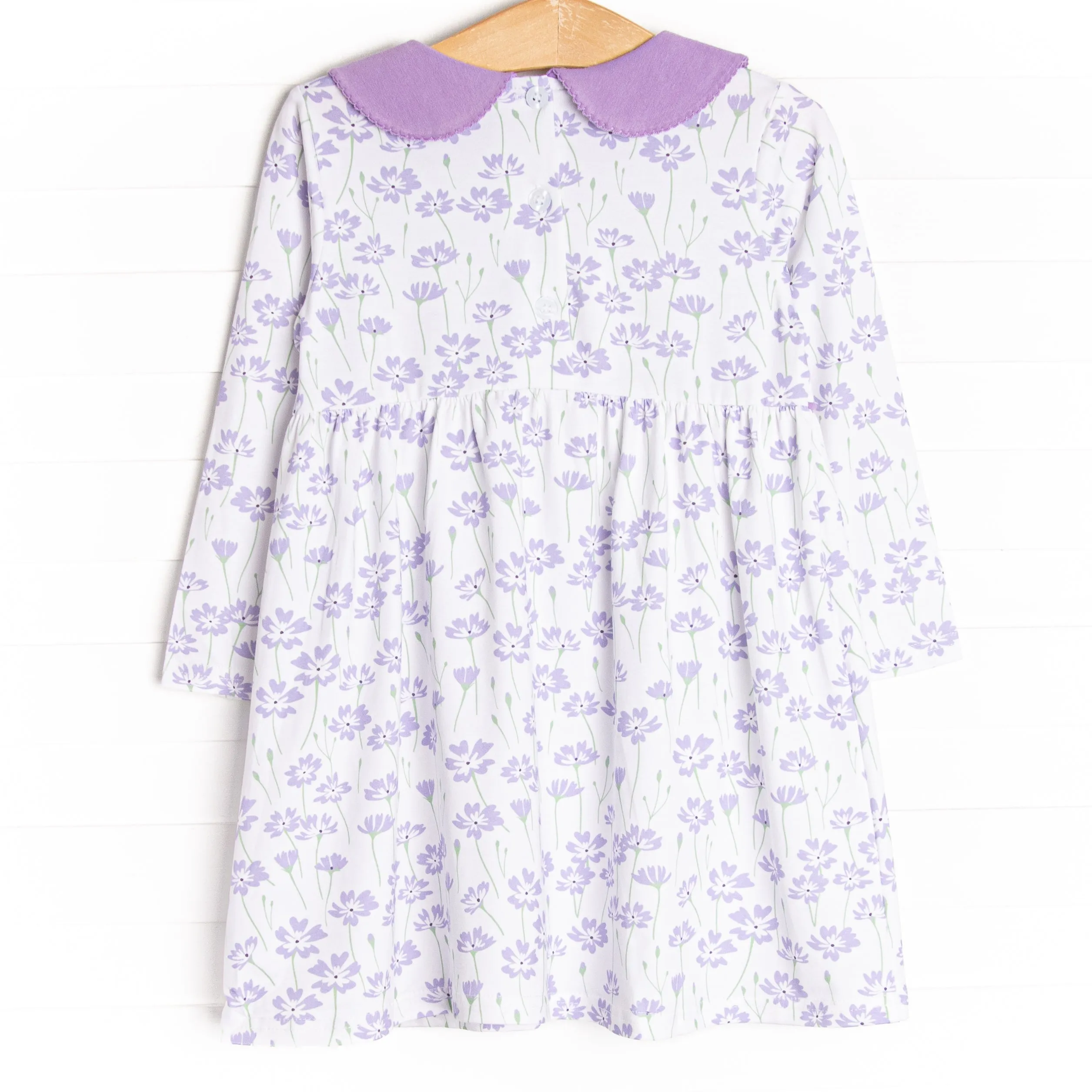 Field of Dreams Long Sleeve Dress, Purple