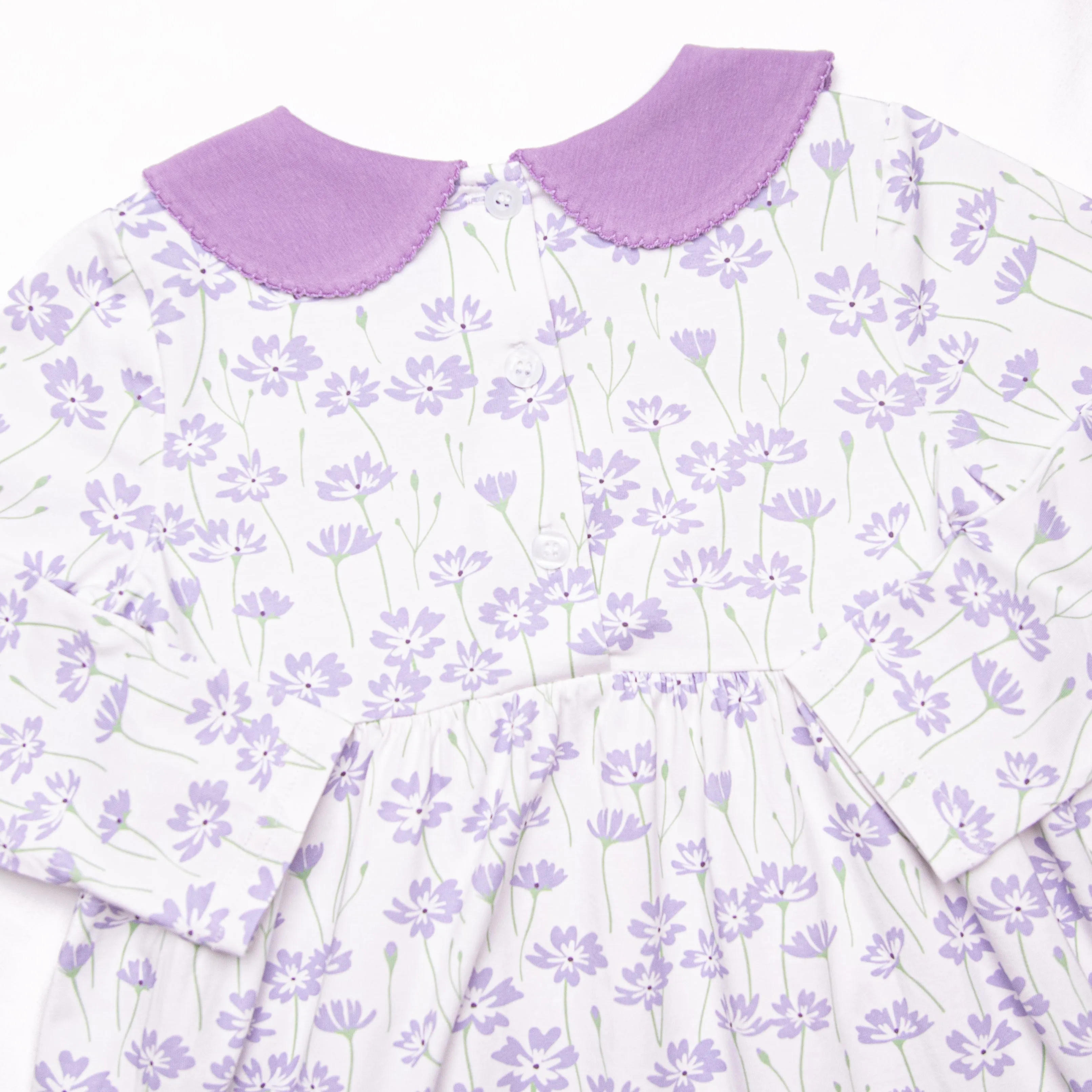 Field of Dreams Long Sleeve Dress, Purple