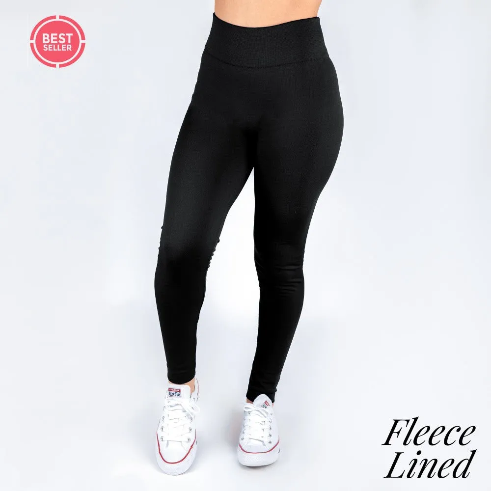 Fleece Leggings | Black