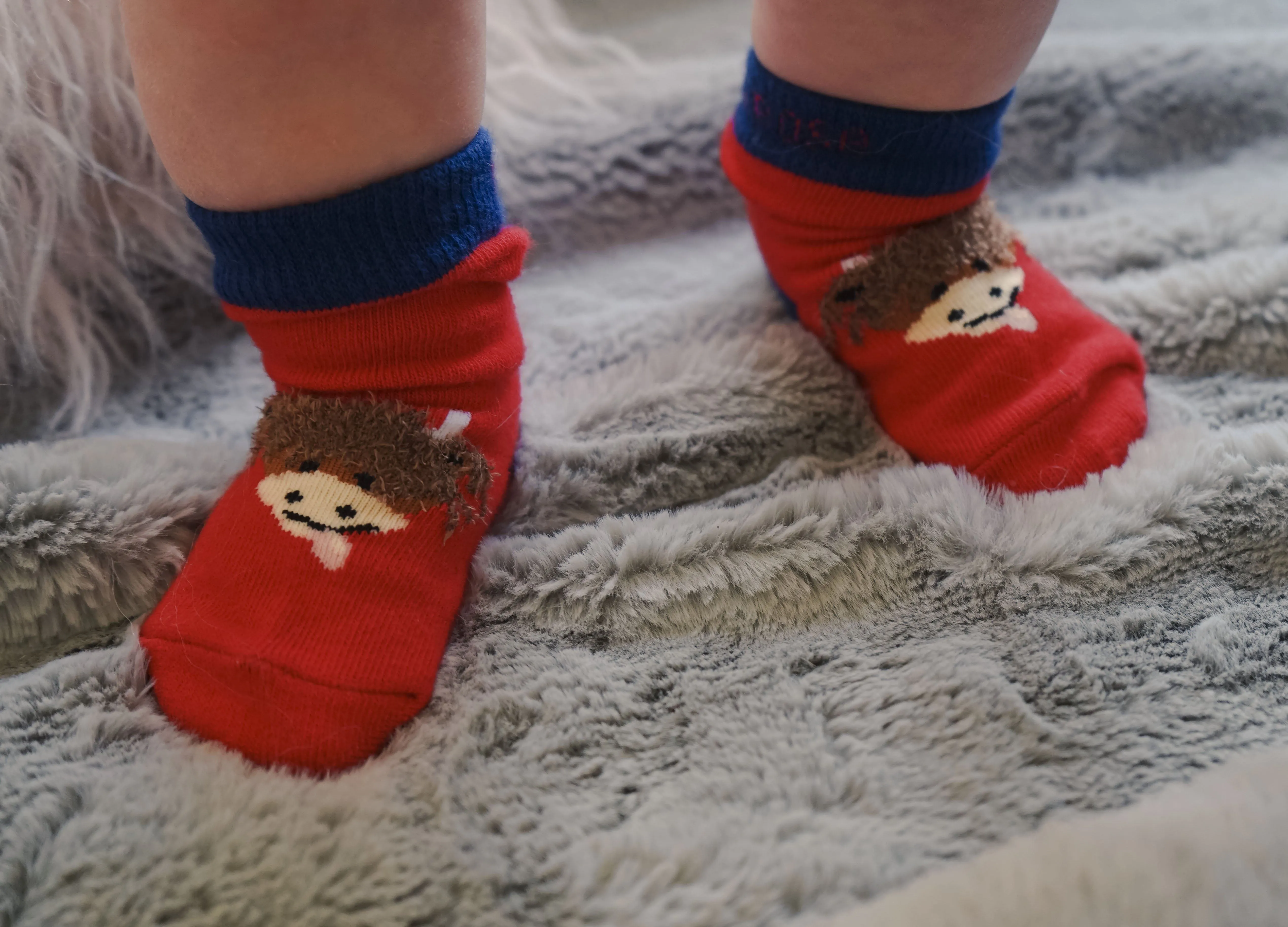 Fluffy Highland Cow Socks