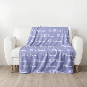 Font Duo Personalized Blanket