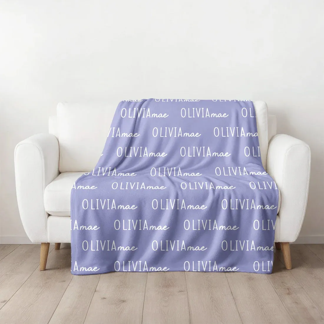Font Duo Personalized Blanket