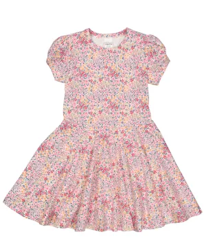 Freds World Bloom Puff Swing Dress Almond/Papaya Mix