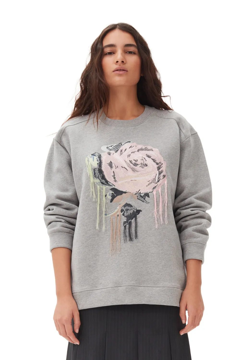 Ganni Heavy Fleece Drop Shoulder Sweatshirt
