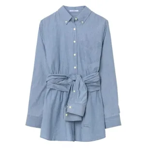 GANT RUGGER Women's Capri Blue The SM(I)LE Dress 450821 Size X-Small