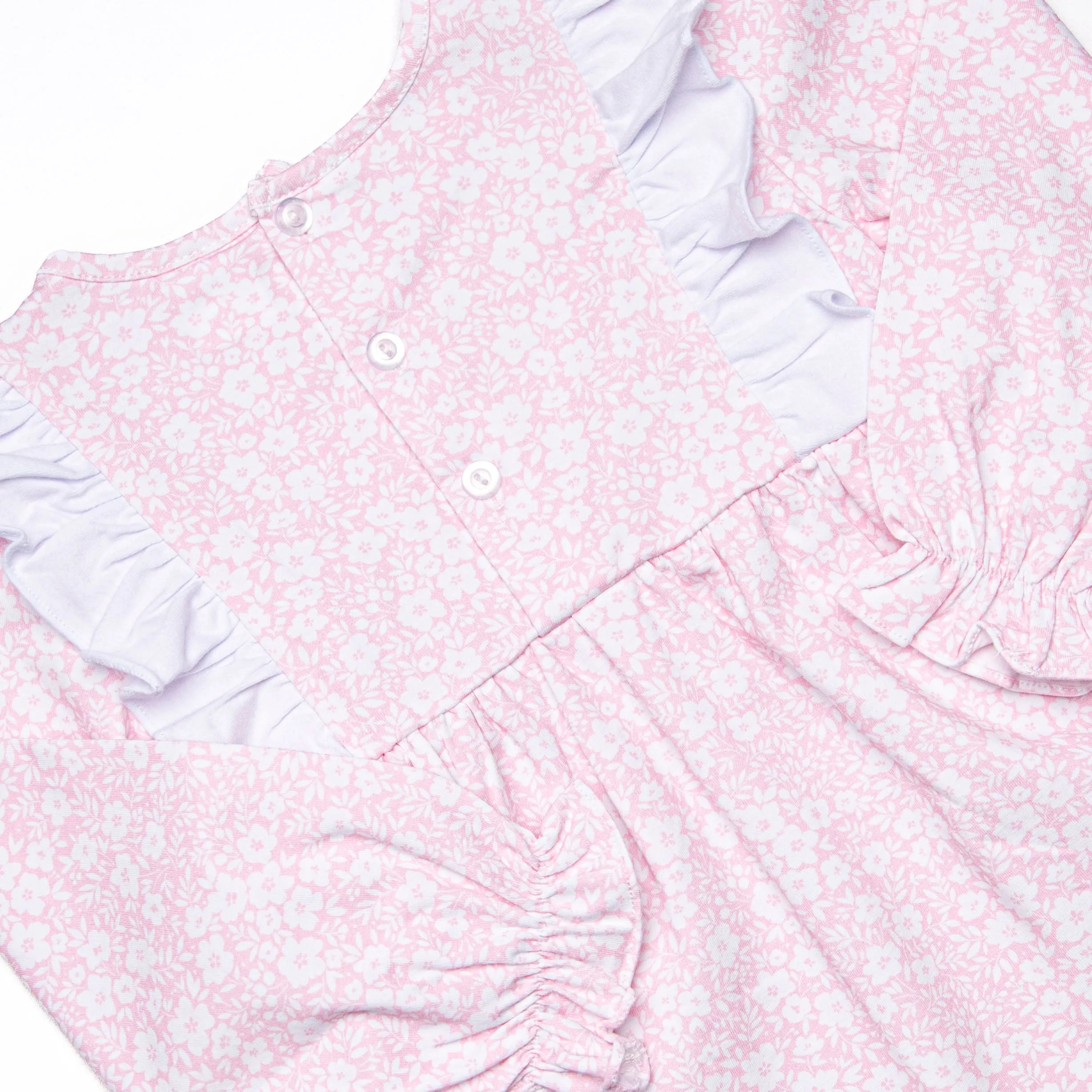 Garden Gate Bow Legging Set, Pink