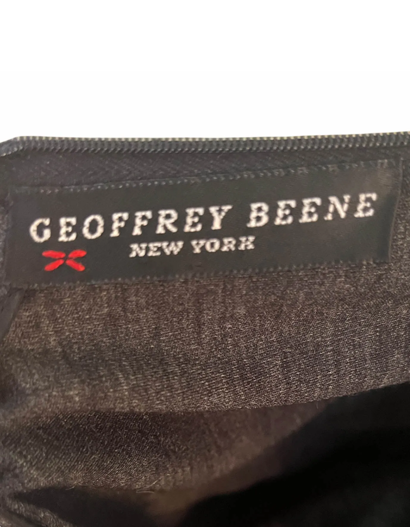 Geoffrey Beene Grey Longsleeve Jersey Dress w/ Black Bodice sz S