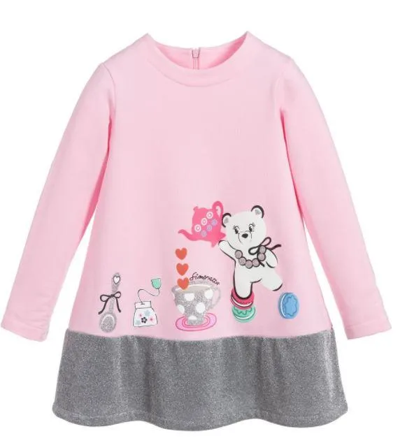Girls Pink Cotton Dress