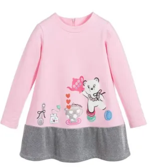 Girls Pink Cotton Dress