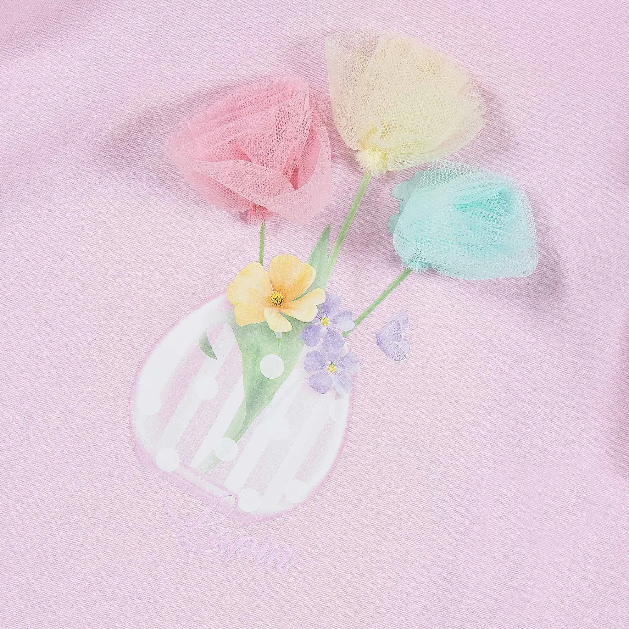 Girls Pink Flowers Dress