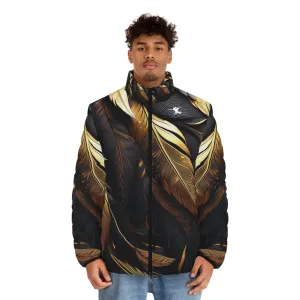 Golden Feathers Puffer Jacket