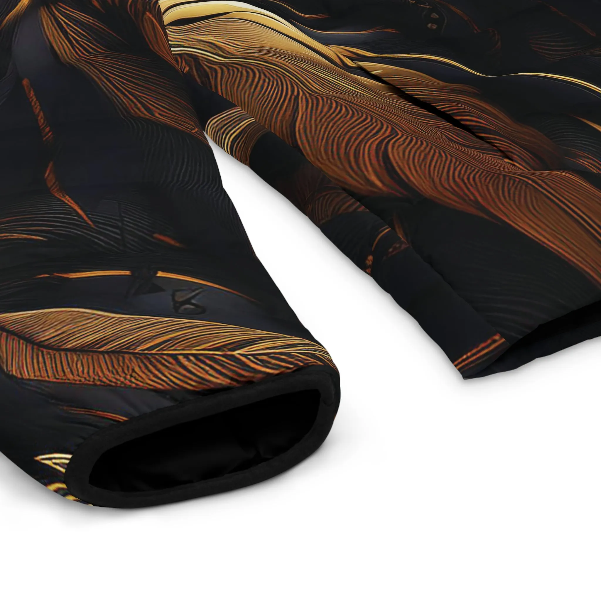 Golden Feathers Puffer Jacket