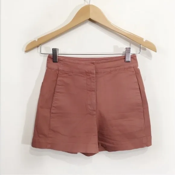Group by Babaton Walsh Shorts Burnt Rust Orange Sz 00