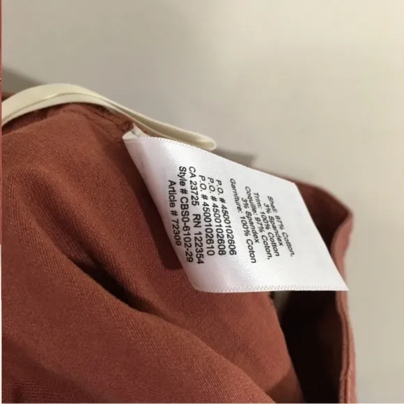 Group by Babaton Walsh Shorts Burnt Rust Orange Sz 00