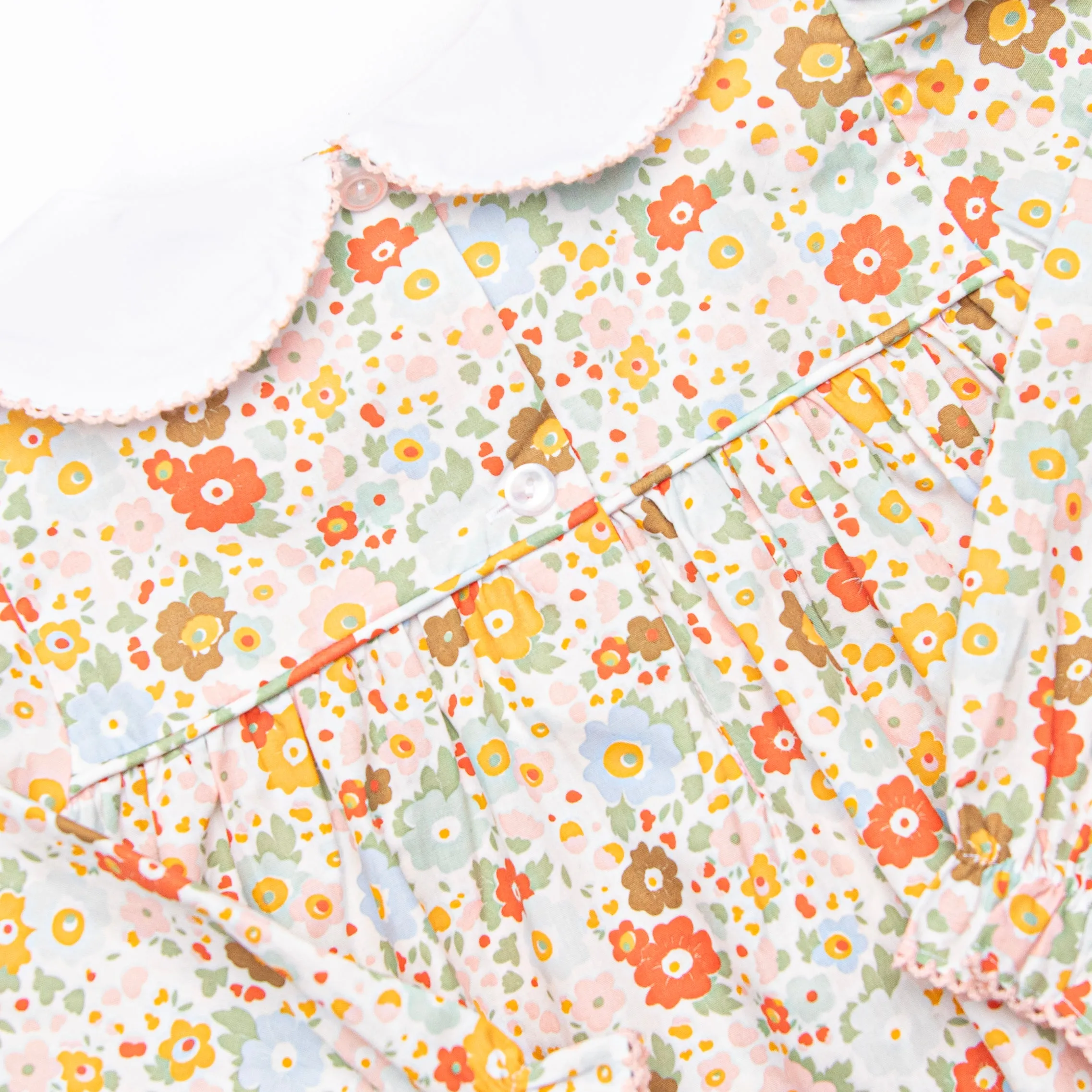 Hadley Smocked Legging Set, Orange