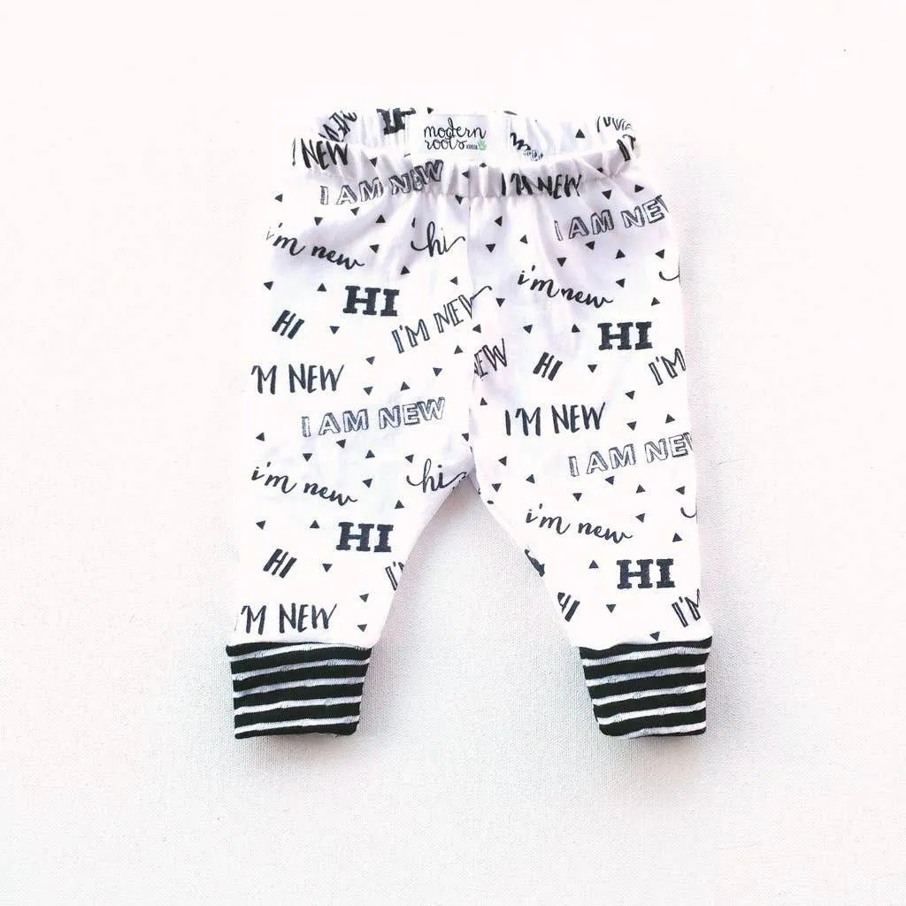 “Hi I’m New” Leggings