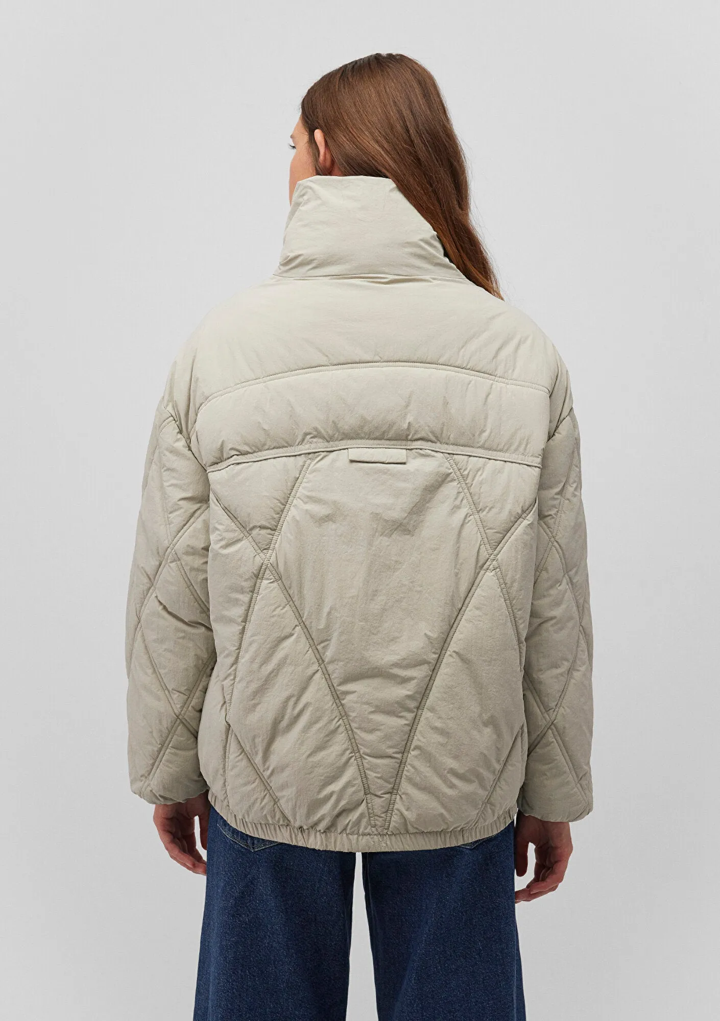 High Collar Grey Jacket