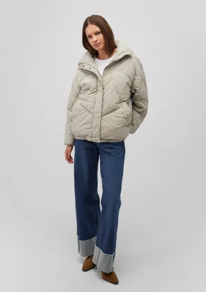 High Collar Grey Jacket