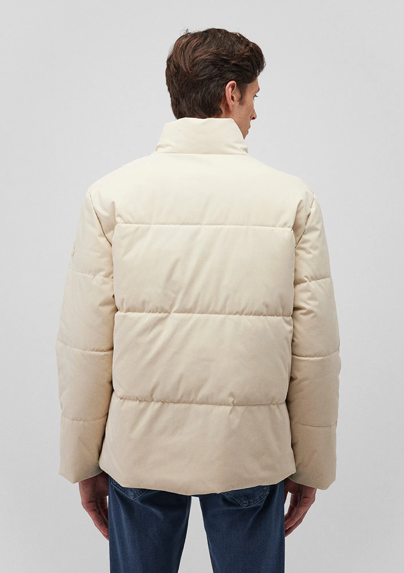High Collar White Jacket