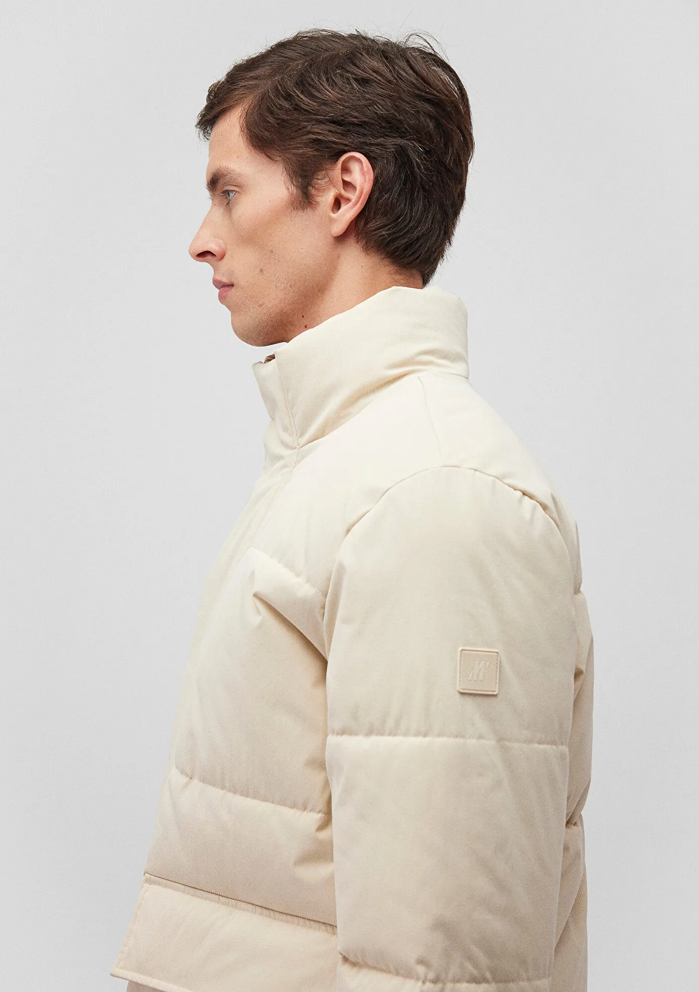 High Collar White Jacket
