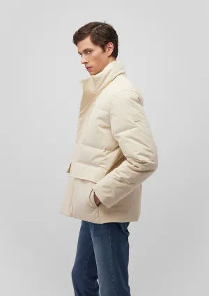 High Collar White Jacket