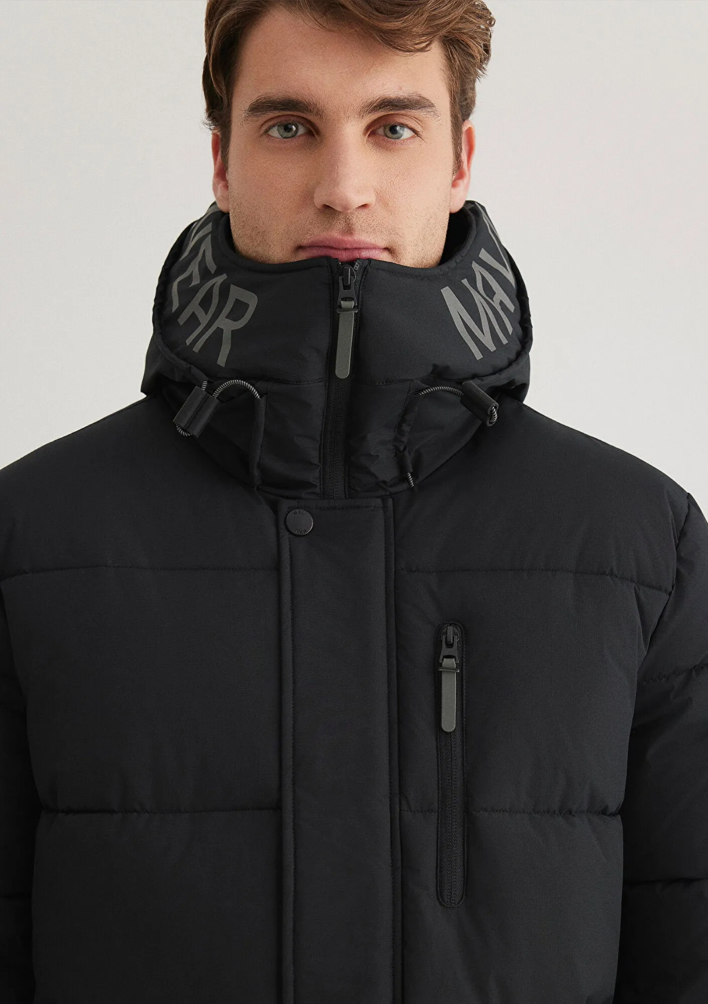 Hooded Black Puffer Jacket