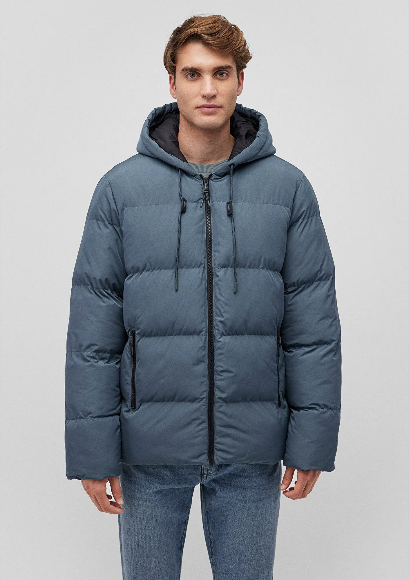 Hooded Navy Jacket