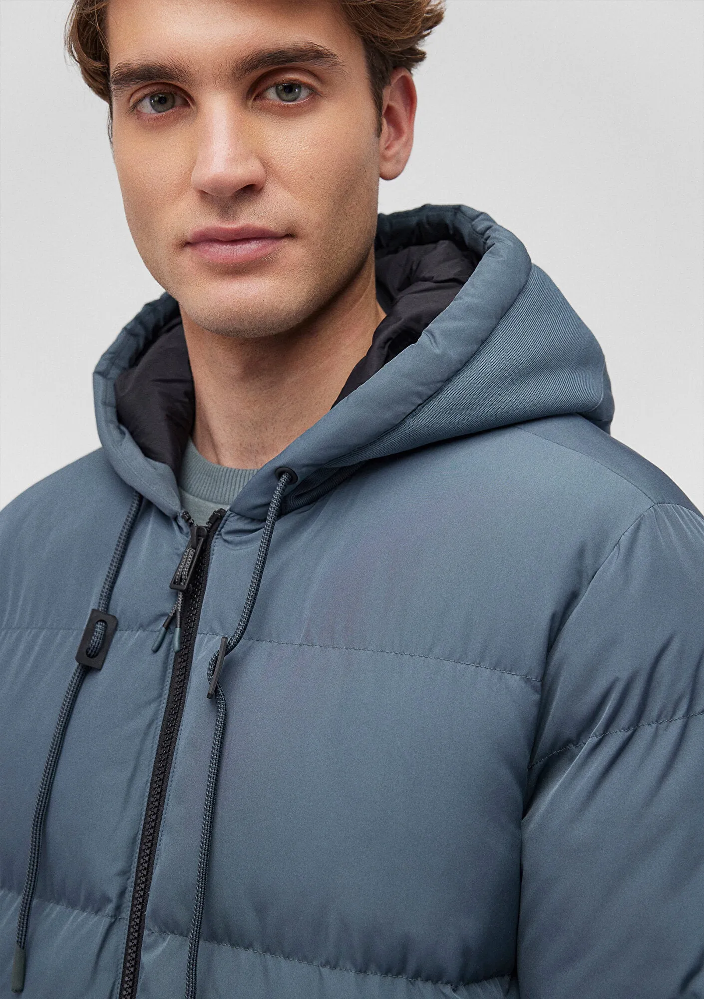 Hooded Navy Jacket