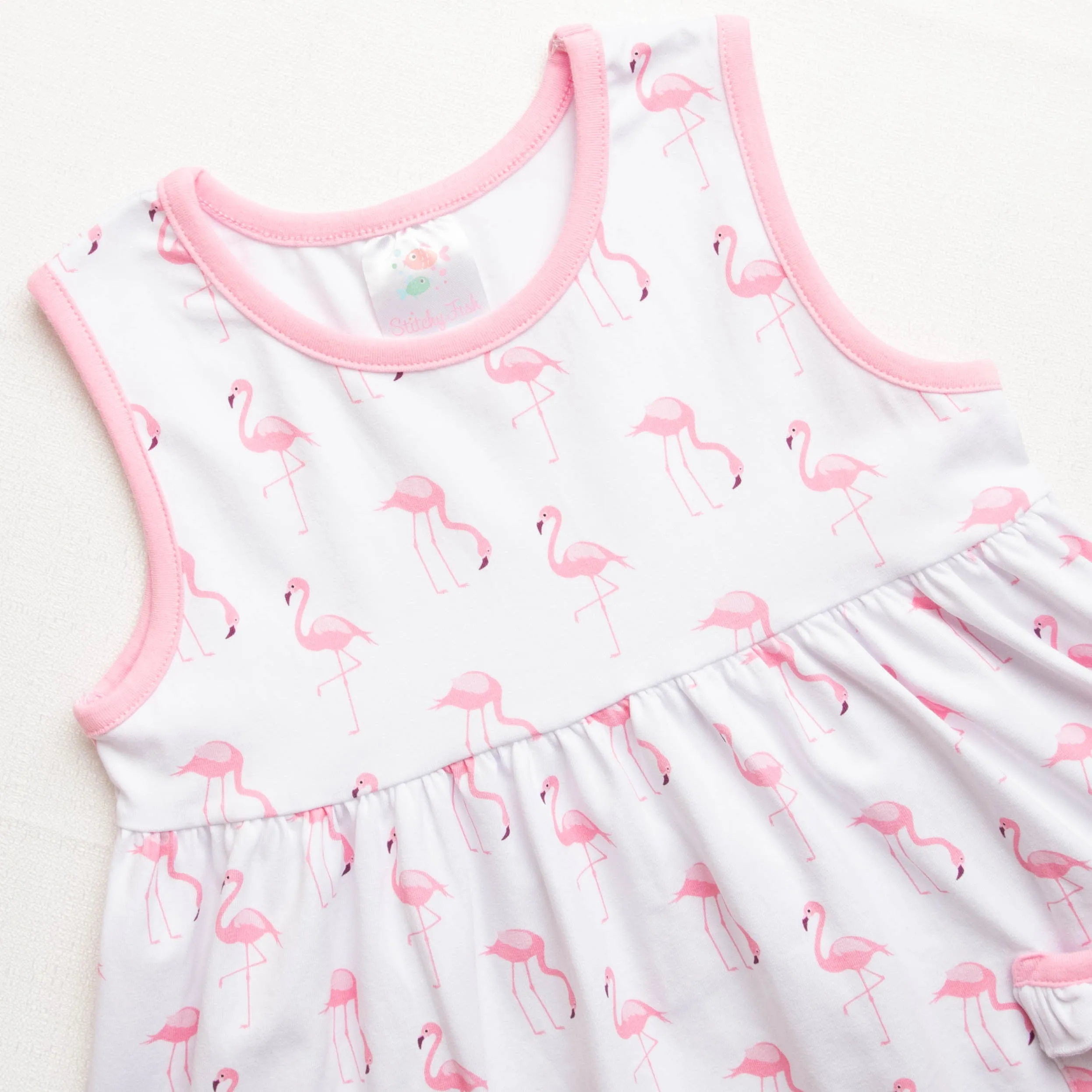Ivey Dress, Flamingos
