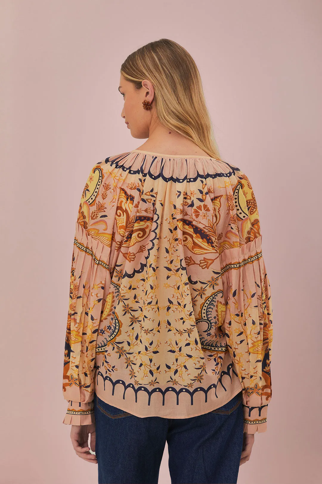 Jaipus Blouse in Beige