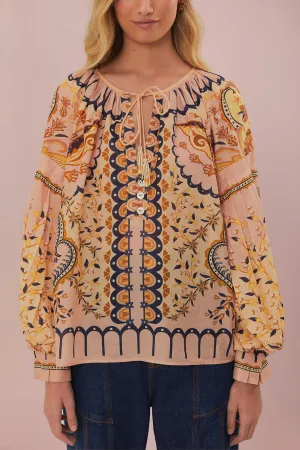 Jaipus Blouse in Beige