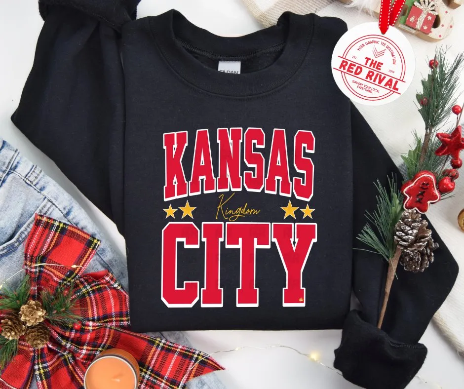 Kansas City Kingdom Black Sweatshirt or Tshirt (FINAL SALE)