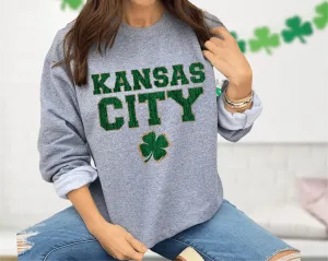 Kansas City Shamrock Chenille Letters
