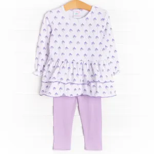Lavender Bundles Legging Set, Purple