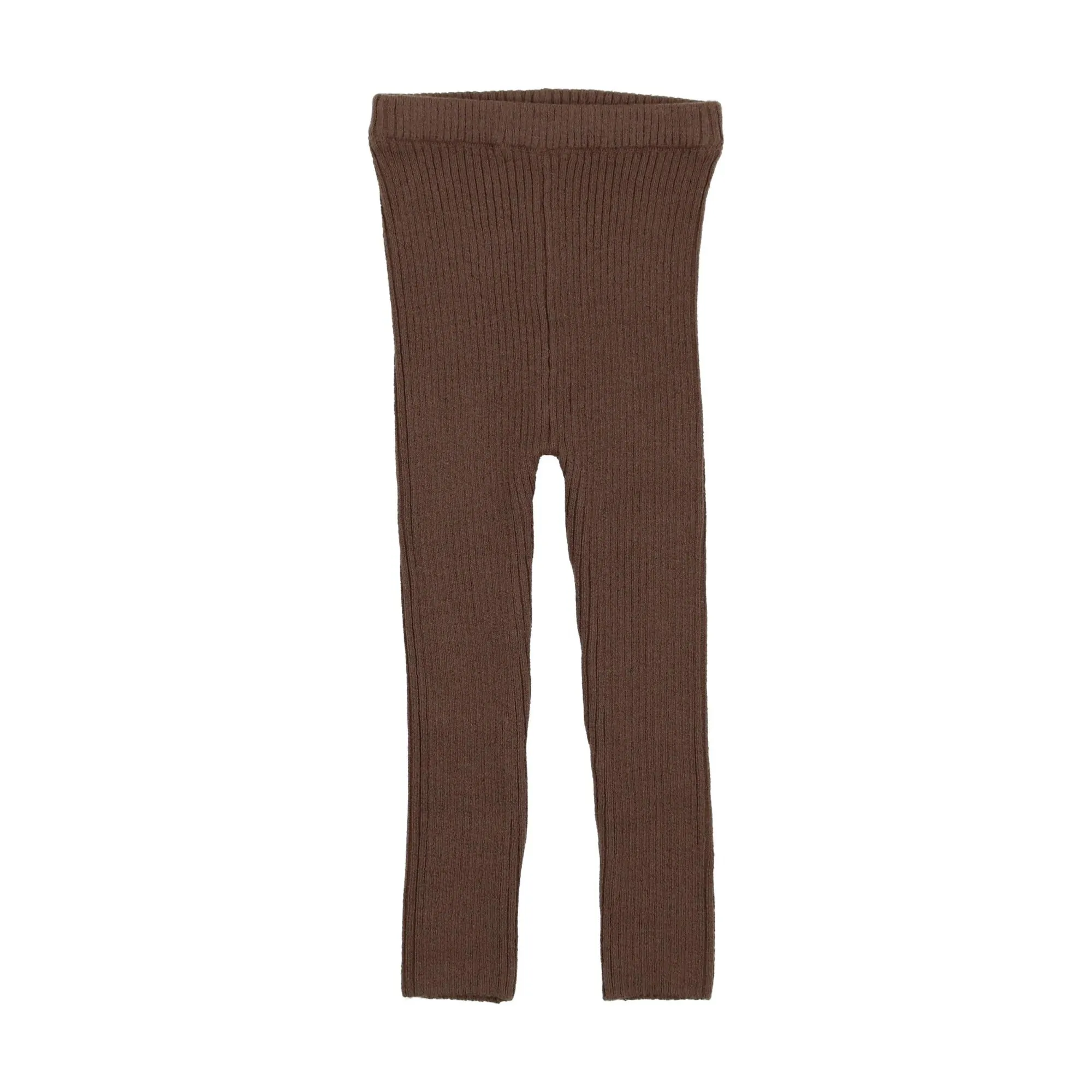 Lil Legs Knit Leggings - Brown