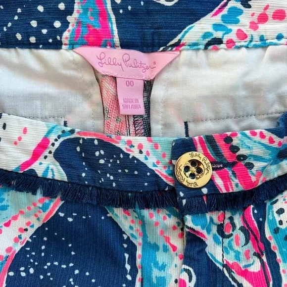 Lilly Pulitzer Adie Shorts - Indigo Star Struck 00