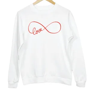 Love Infinity Graphic Crew Neck Sweatshirt